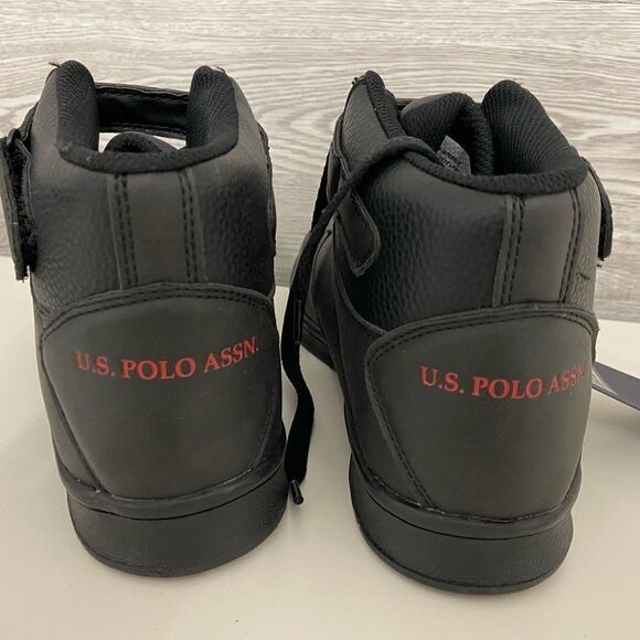 NEW Polo Boys Athletic Black Hi Tops - Picture 3 of 6
